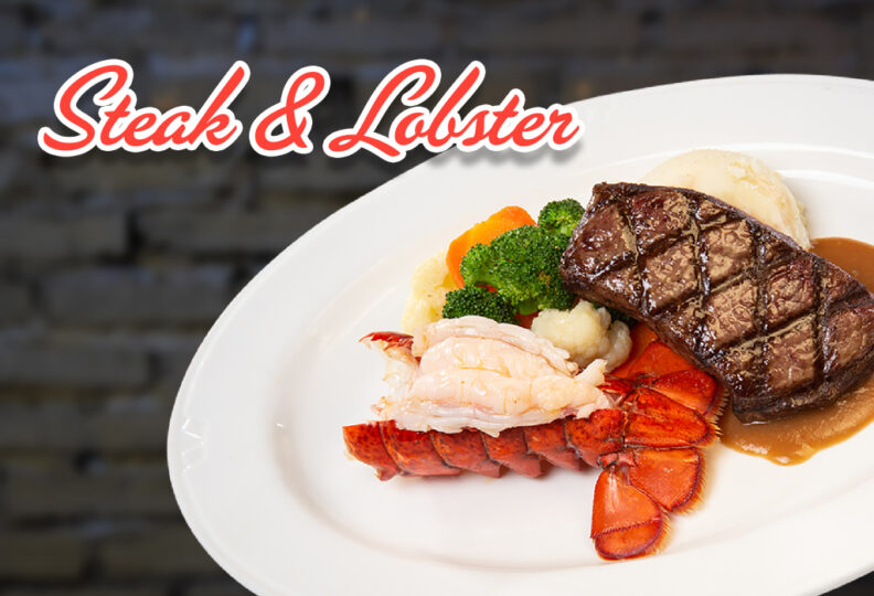 $21.99 Steak and Lobster Dinner