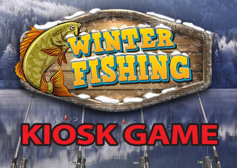 Juego de quiosco de pesca de invierno