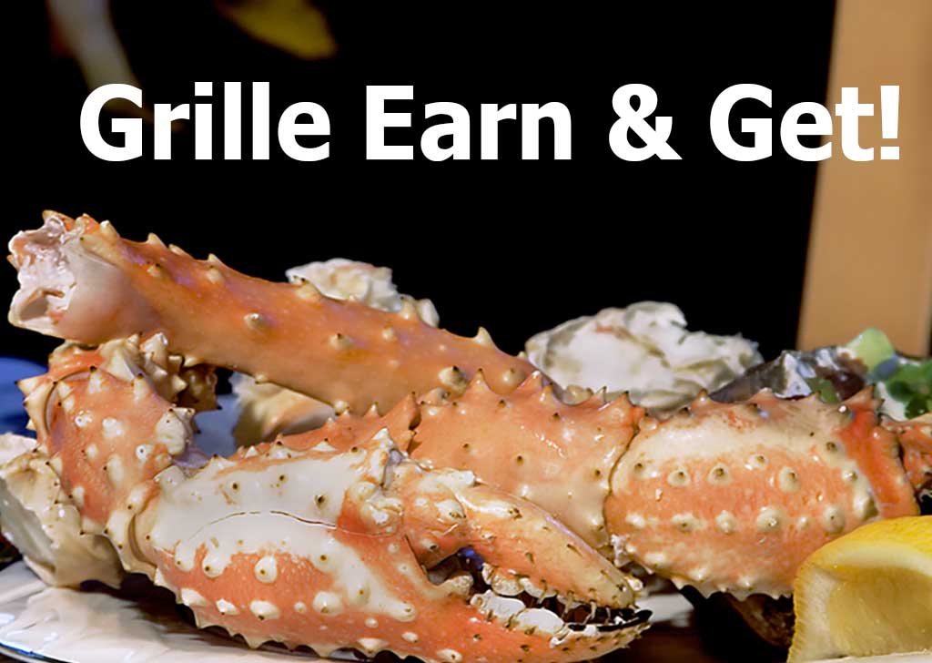 Earn & Get King Crab Leg Dinner Gold Dust West Casino